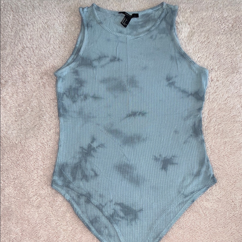 Forever 21 Light Blue Ribbed Top